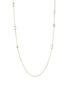 David Yurman Solari Long Station Necklace With Cultured Akoya Pearls & Diamonds In 18k Gold