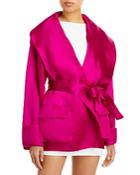 Sergio Hudson Tie Front Silk Organza Jacket