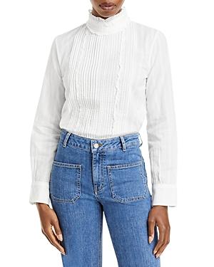 Vanessa Bruno Pretty Ruffled Pintucked Blouse