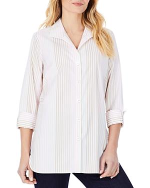 Foxcroft Pandora Stripe Stretch Tunic Shirt