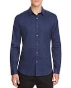 Theory Zack Heathered Slim Fit Button-down Shirt