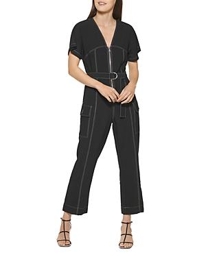 Dkny Wide Leg Cargo Jumpsuit