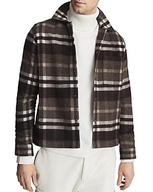 Reiss Cortez Large Check Wool Overshirt