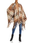 Fabiana Filippi Plaid Fringe Trim Shawl