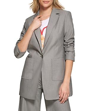 Karl Lagerfeld Paris Striped Boyfriend Blazer