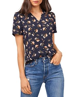 1.state Puff Sleeve Button Up Shirt