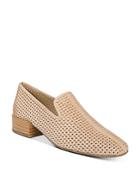 Via Spiga Women's Baudelaire Perforated Leather Loafers