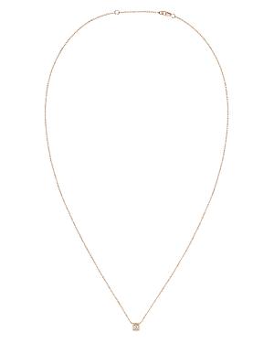 Dinh Van 18k Rose Gold Le Cube Diamant Medium Chain Necklace With Diamond, 17.7