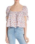 Likely Malita Tiered Floral-print Top
