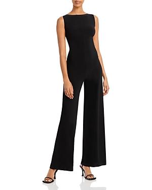 Norma Kamali Sleeveless Cross Back Jumpsuit