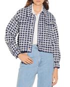Sandro Jayce Checkered Tweed Jacket