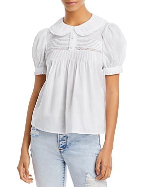 Aqua Pintucked Prairie Blouse - 100% Exclusive