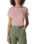 Whistles Relaxed Striped-linen Tee