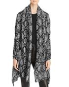 C By Bloomingdale's Snake Print Cashmere Travel Wrap