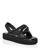 Miu Miu Women's Calzature Donna Slingback Knotted Sandals
