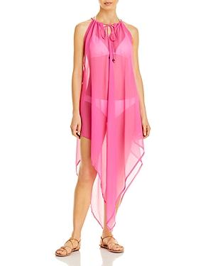 Echo Drawstring Handkerchief Dress Swim Cover-up