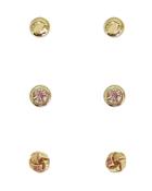 Cara Accessories Stud Earrings, Set Of 3 Pairs - Compare At $20