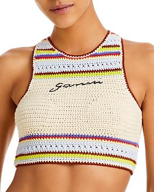Ganni Crocheted Bikini Top