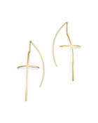 Bloomingdale's Cross Threader Earrings In 14k Yellow Gold - 100% Exclusive