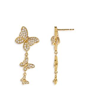 Adinas Jewels Butterfly Drop Earrings