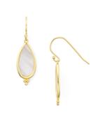 Argento Vivo Pave & Mother-of-pearl Drop Earrings