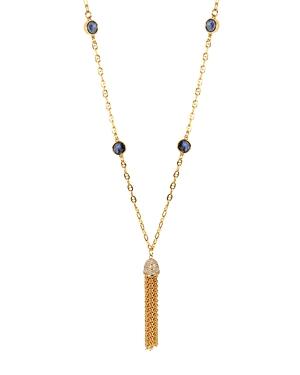 Charm & Chain Chain Tassel Necklace, 30