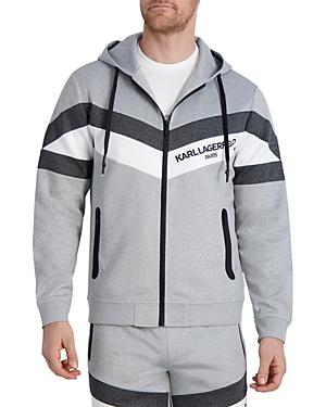 Karl Lagerfeld Paris Colorblocked Track Hoodie