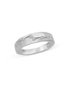 Bloomingdale's Men's Diamond Band In 14k Brushed White Gold, 0.20 Ct. T.w. - 100% Exclusive