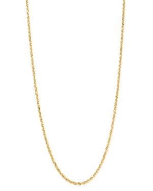 Bloomingdale's Solid Glitter Chain Necklace In 14k Yellow Gold - 100% Exclusive