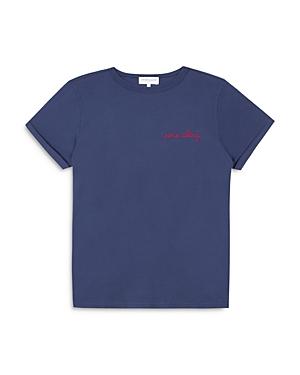 Maison Labiche Paris Calling Embroidered Crew Tee