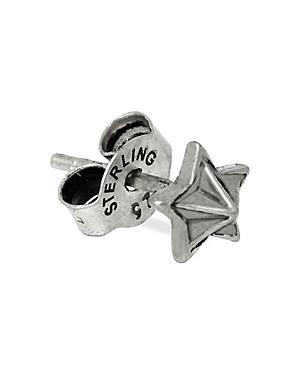 Allsaints Star Single Stud Earring In Sterling Silver