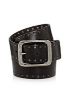 John Varvatos Star Usa Studded Leather Belt