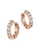 Bloomingdale's Diamond Huggie Hoop Earrings In 14k Rose Gold, 1.0 Ct. T.w. - 100% Exclusive