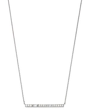 Bloomingdale's Diamond Bar Necklace In 14k White Gold, 17-19 - 100% Exclusive