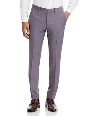 Hugo Hesten Purple Sharkskin Extra Slim Fit Suit Pants