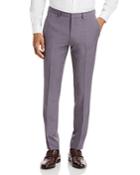 Hugo Hesten Purple Sharkskin Extra Slim Fit Suit Pants