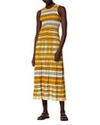 Sandro Julie Striped Knit Midi Dress