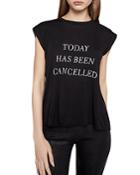 Bcbgeneration Today Has Been Cancelled Muscle Tee