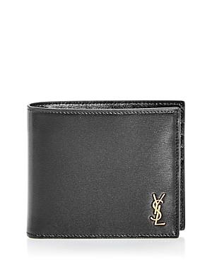 Saint Laurent Leather Bi Fold Wallet & Card Case