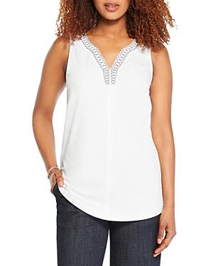 Nic+zoe Petites Split Neck Top