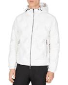 Armani Logo Quilted Regular Fit Hooded Down Jacket