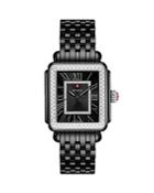 Michele Deco Noir Diamond Watch, 33mm