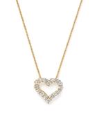 Diamond Heart Pendant Necklace In 14k Yellow Gold, .25 Ct. T.w. - 100% Exclusive