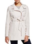 Vince Camuto Asymmetric Zip Front Trench Coat