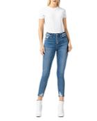 Flying Monkey High Rise Crop Skinny Jeans In Medium Blue (36% Off) - Comparable Value $62