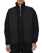 Frame The Essential Cotton Blend Regular Fit Half Zip Fleece Sweater