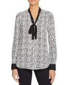 Nydj Abstract Print Tie Neck Blouse - 100% Bloomingdale's Exclusive