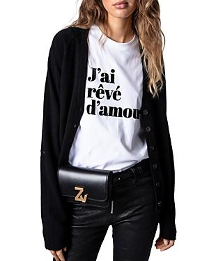 Zadig & Voltaire Jim Cashmere Star Elbow Patch Cardigan