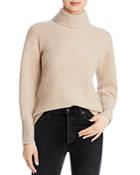C By Bloomingdale's Shaker Stitch Cashmere Turtleneck Sweater - 100% Exclusive