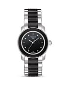 Tissot Cera Women's Black Diamonds Ceramic Quartz Watch, 28mm